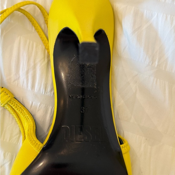 DIESEL Yellow D-Venus Sb Heels Size 37 - Picture 5 of 6